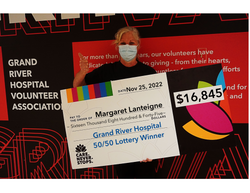 Image of Grand River Hospital's very own takes home the November jackpot!