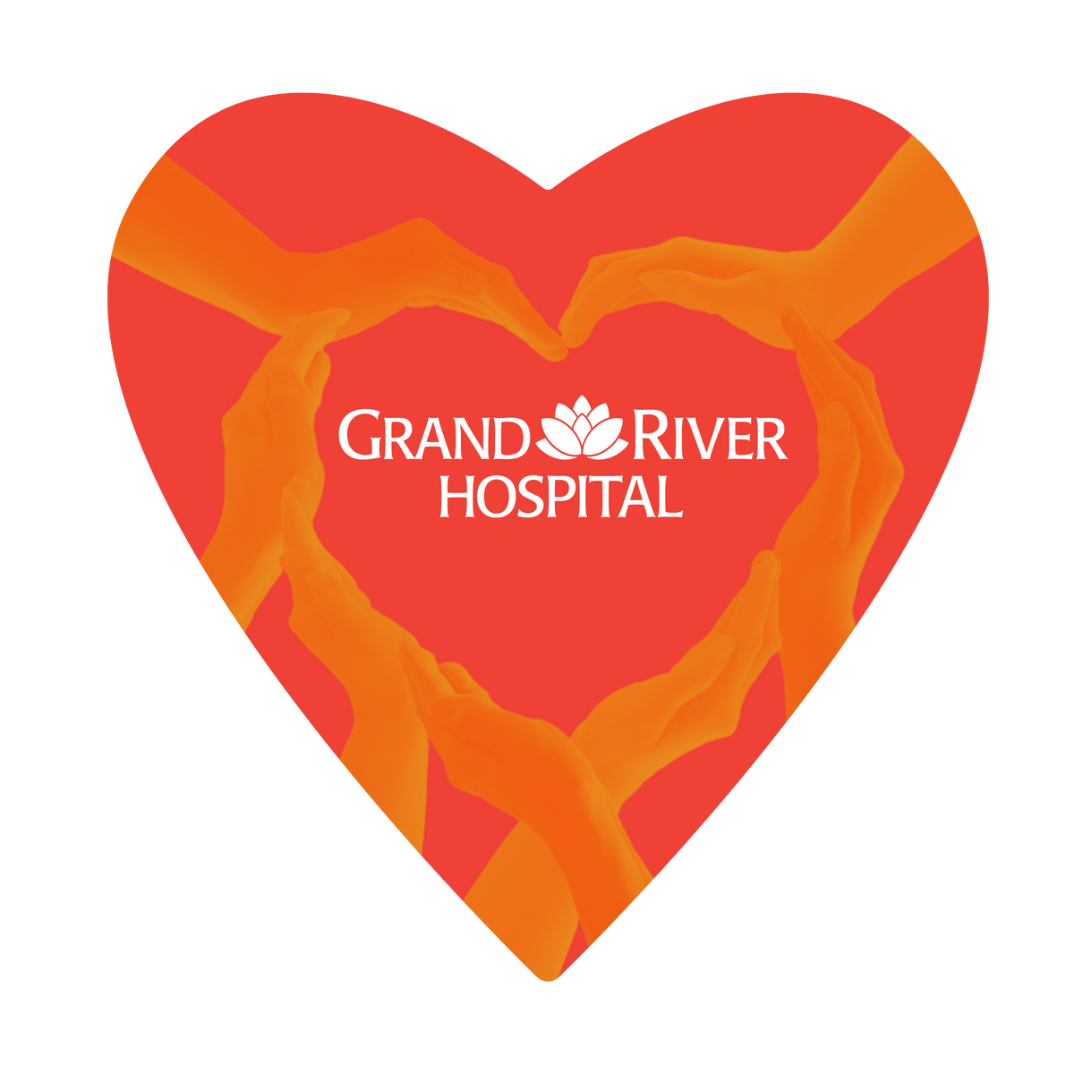 Grand River Hospital Heart Sticker Grand River Hospital Foundation